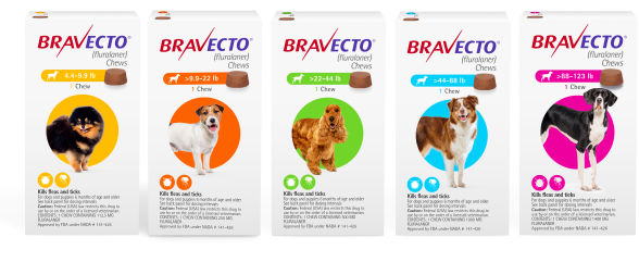 Bravecto Chews for Dogs Product Line