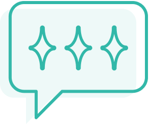 Green text message icon